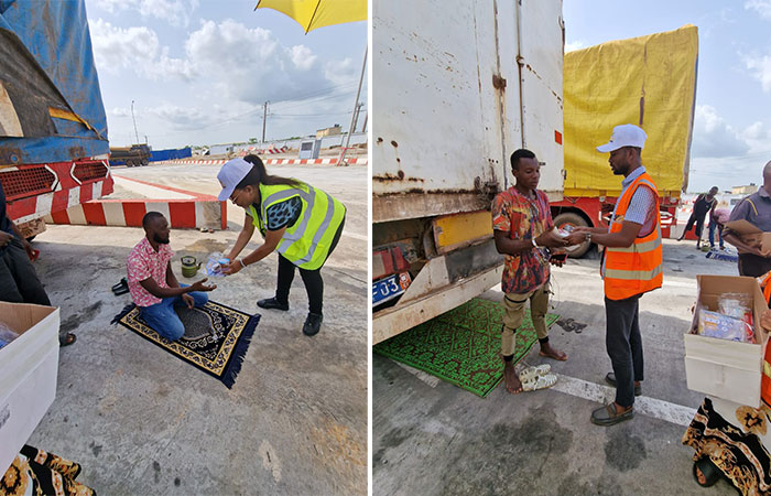 RUPTURE COLLECTIVE DU JEÛNE DE RAMADAN A L’AIRE DE STATIONNEMENT D’ALLOKOI