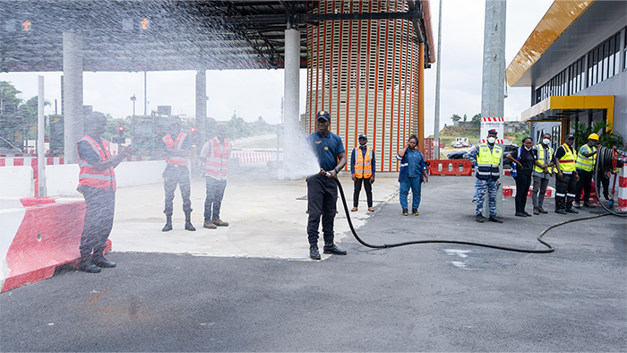 EXERCICE DE SÉCURITÉ INCENDIE – PÉAGE DU 4ᵉ PONT