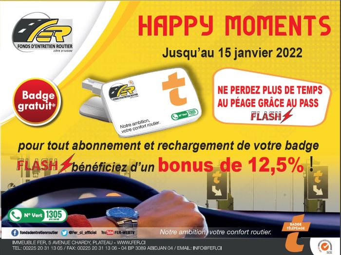 HAPPY-MOMENTS: Pass télépéage Flash