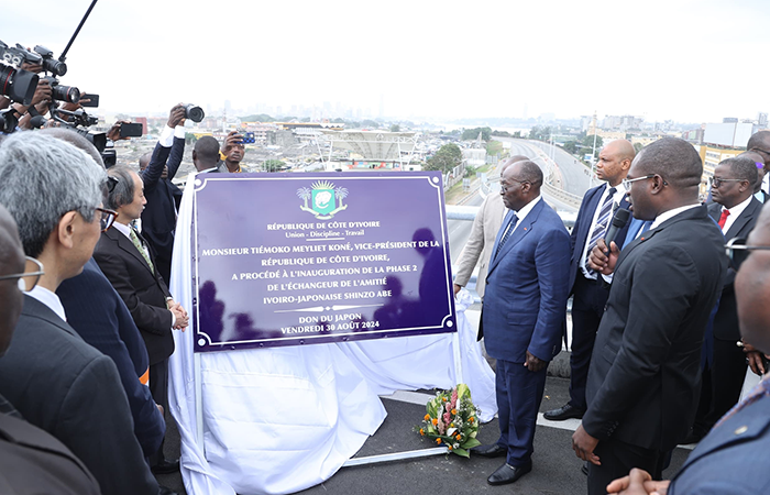 CÉRÉMONIE D’INAUGURATION DE LA PHASE 2 DE L’ÉCHANGEUR DE L’AMITIÉ IVOIRO-JAPONAISE SHINZO ABÉ