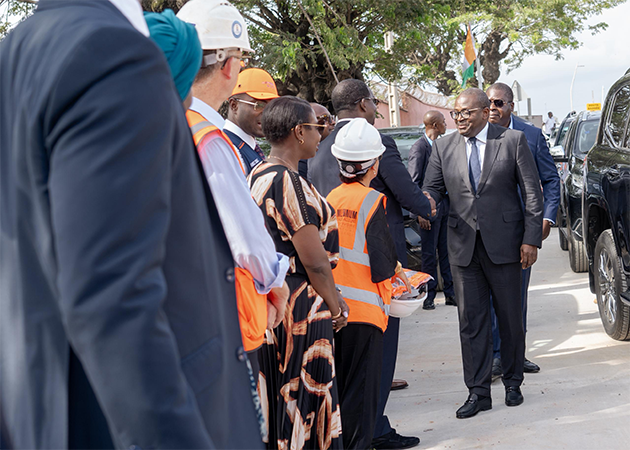 VISITE DES CHANTIERS DU BOULEVARD DU PORT AUTONOME D’ABIDJAN ET DU GRAND CARREFOUR DE KOUMASSI