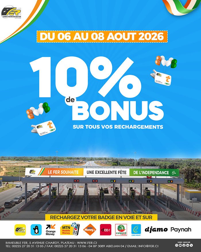 BONUS RECHARGEMENT DE BADGE - SPÉCIAL INDÉPENDANCE