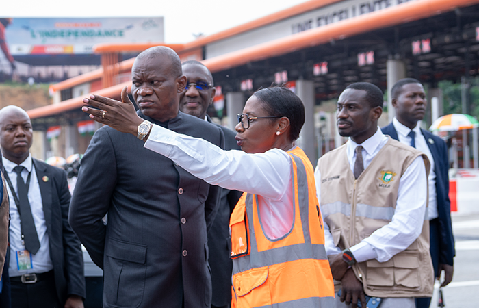 VISITE DU PRÉSIDENT GABONAIS AU PEAGE DU 4ÈME PONT