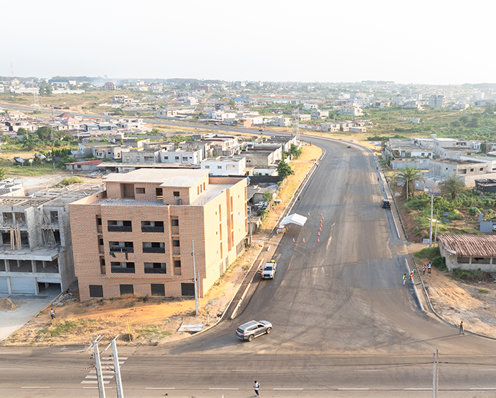 VISITE DE CHANTIER : LE PROLONGEMENT DU BOULEVARD GERMAIN KOFFI GADEAU PREND FORME